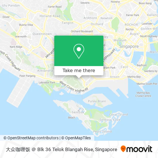 大众咖喱饭 ＠ Blk 36 Telok Blangah Rise map