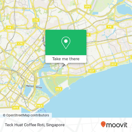 Teck Huat Coffee Roti map