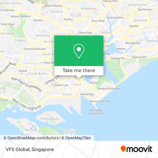 VFS Global map