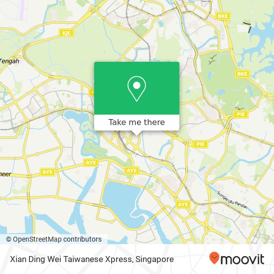 Xian Ding Wei Taiwanese Xpress map