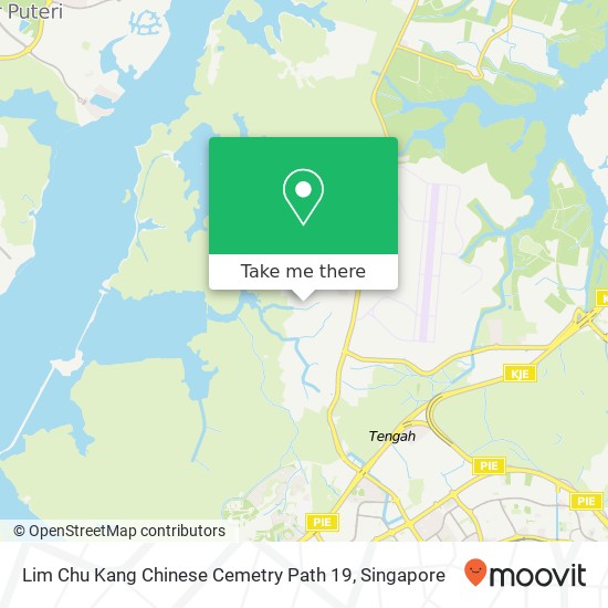 Lim Chu Kang Chinese Cemetry Path 19 map