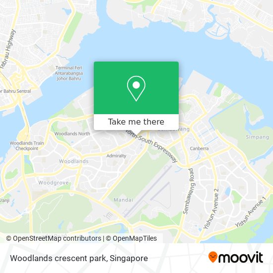 Woodlands crescent park地图