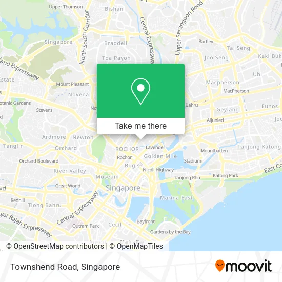 Townshend Road map