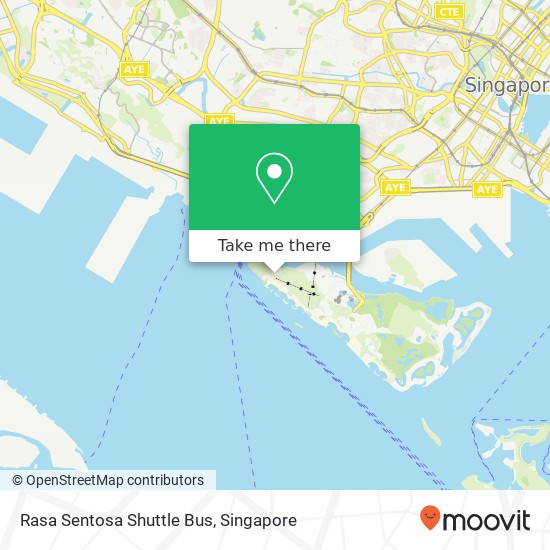 Rasa Sentosa Shuttle Bus地图