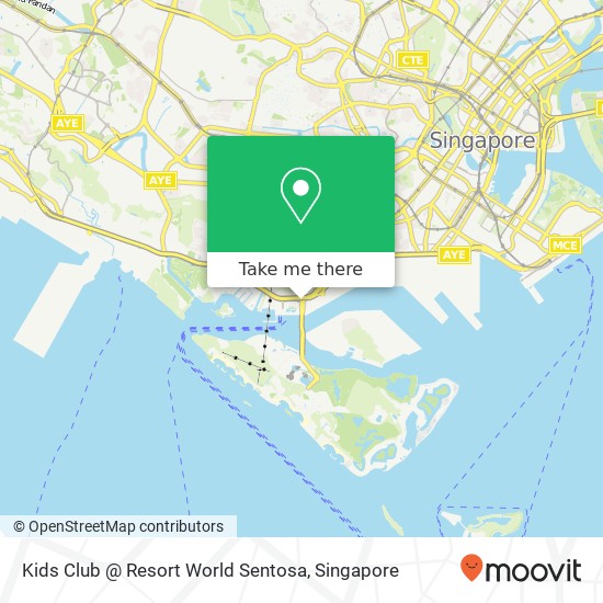 Kids Club @ Resort World Sentosa map