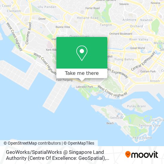 GeoWorks / SpatialWorks @ Singapore Land Authority (Centre Of Excellence: GeoSpatial) map