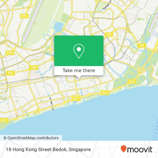 18 Hong Kong Street Bedok地图