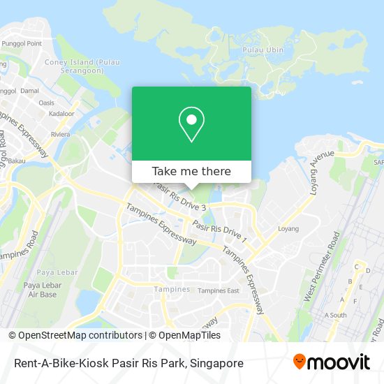 Rent-A-Bike-Kiosk Pasir Ris Park map