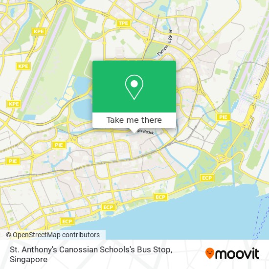 St. Anthony's Canossian Schools's Bus Stop map