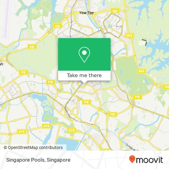 Singapore Pools map