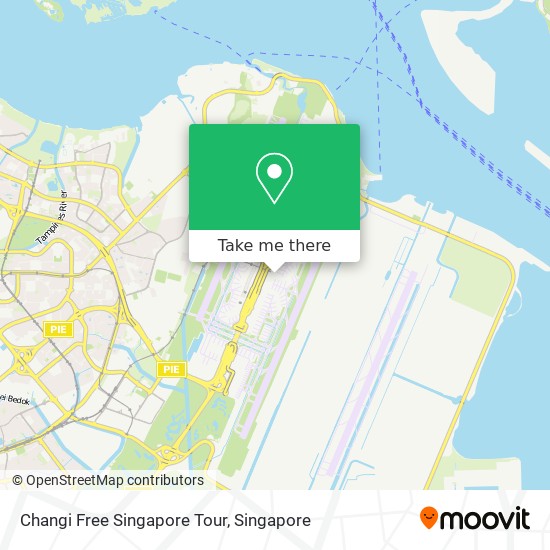 Changi Free Singapore Tour map