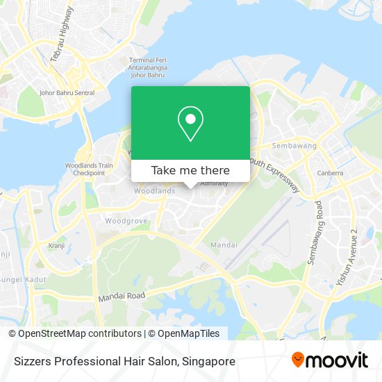 Sizzers Professional Hair Salon map