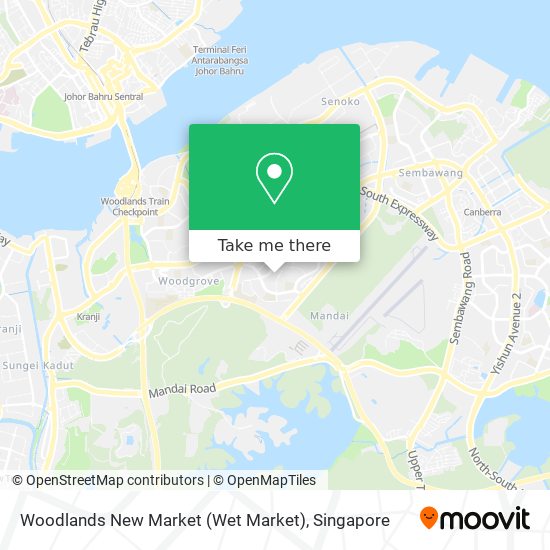 Woodlands New Market (Wet Market) map