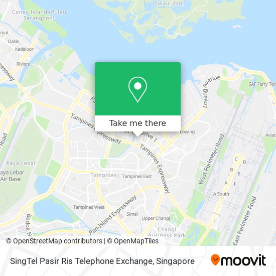 SingTel Pasir Ris Telephone Exchange map