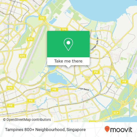 Tampines 800+ Neighbourhood map