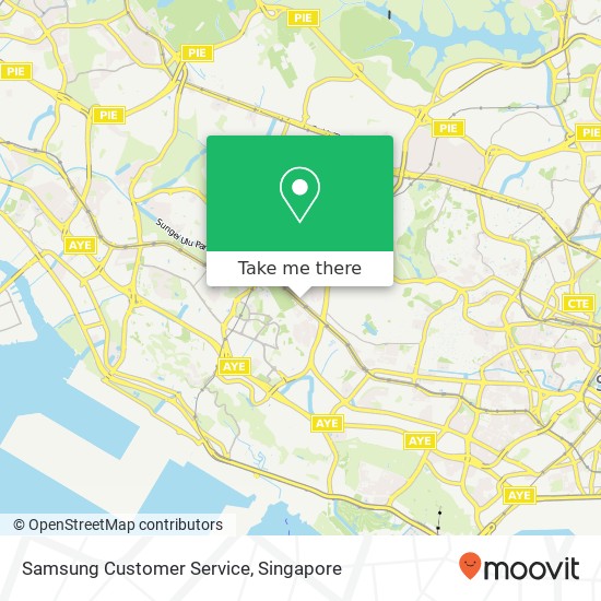Samsung Customer Service map