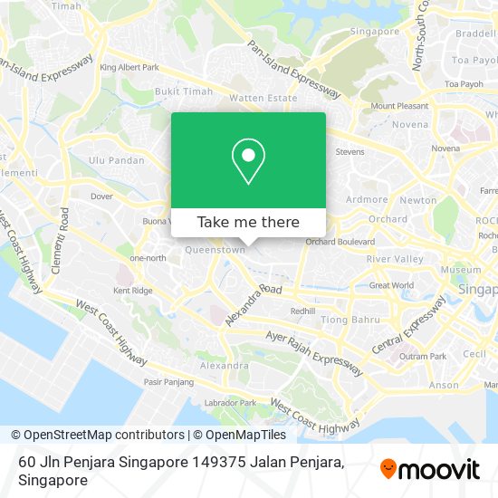 60 Jln Penjara Singapore 149375 Jalan Penjara地图