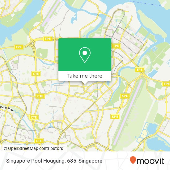 Singapore Pool  Hougang. 685 map