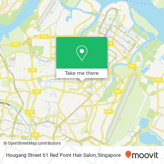 Hougang Street 61 Red Point Hair Salon map