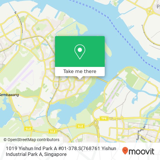 1019 Yishun Ind Park A #01-378.S地图