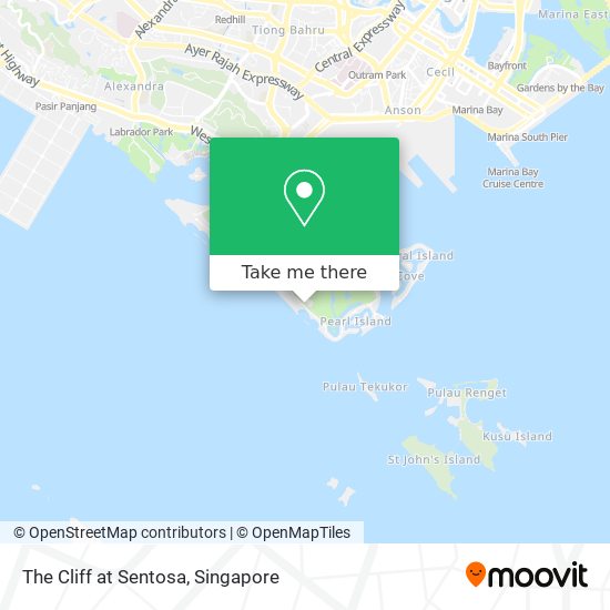 The Cliff at Sentosa map