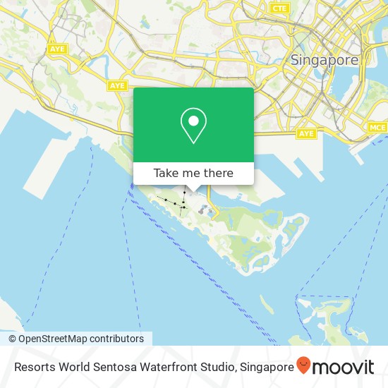 Resorts World Sentosa Waterfront Studio map