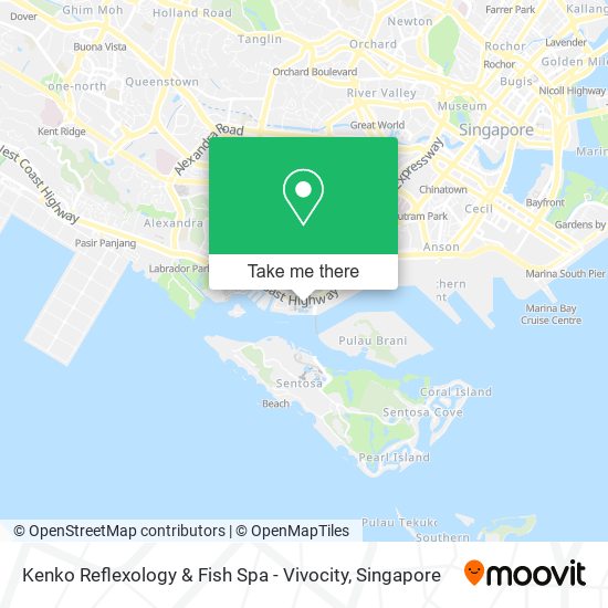Kenko Reflexology & Fish Spa - Vivocity map