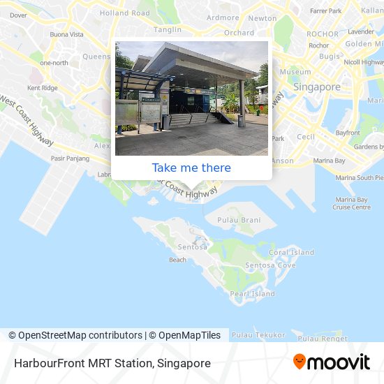 HarbourFront MRT Station map