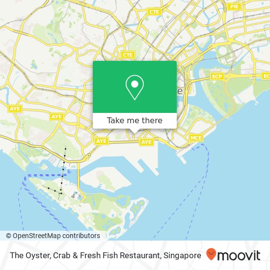 The Oyster, Crab & Fresh Fish Restaurant map
