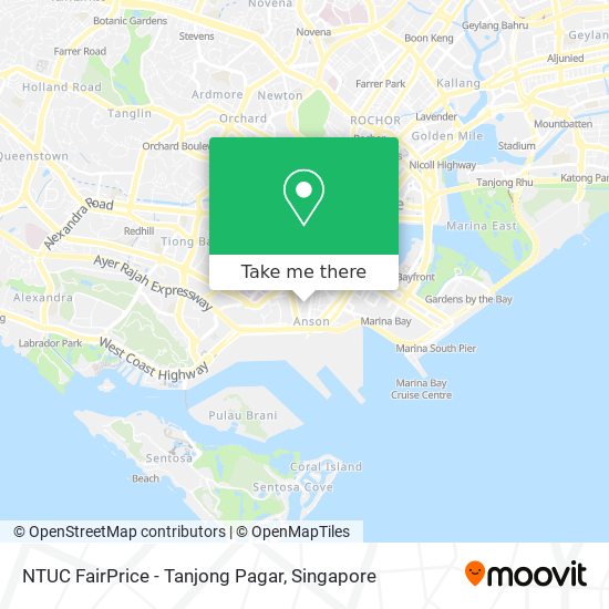 NTUC FairPrice - Tanjong Pagar map