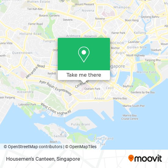Housemen's Canteen map