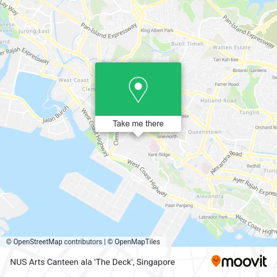 NUS Arts Canteen ala 'The Deck'地图