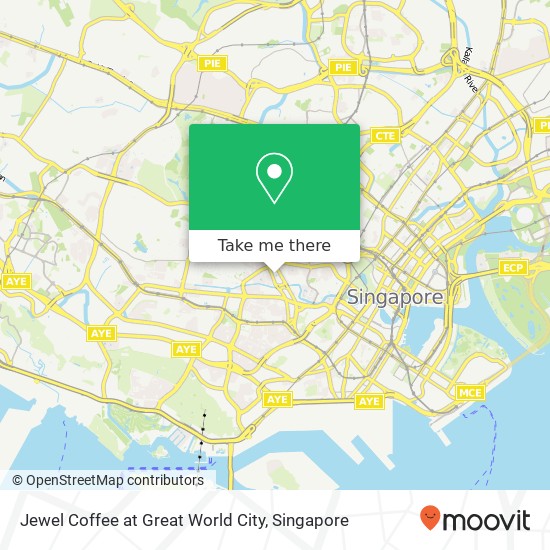 Jewel Coffee at Great World City map