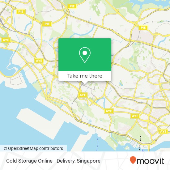 Cold Storage Online - Delivery map