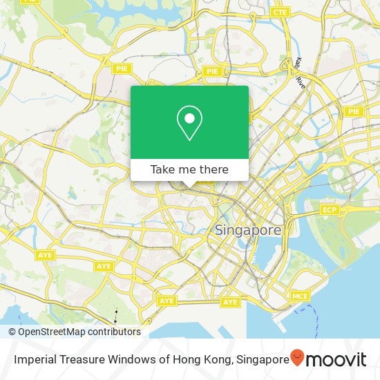 Imperial Treasure Windows of Hong Kong map