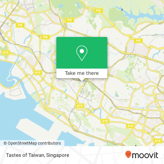 Tastes of Taiwan map