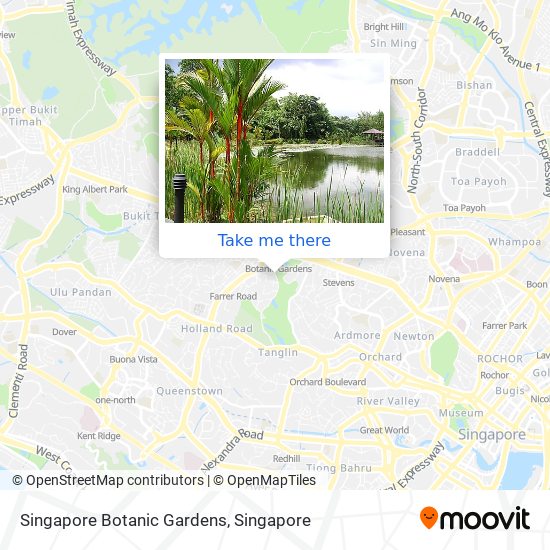 Singapore Botanic Gardens map