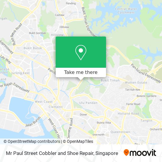 Mr Paul Street Cobbler and Shoe Repair map