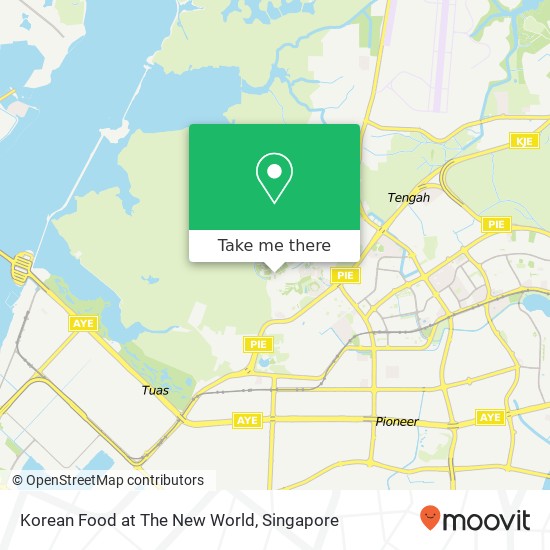 Korean Food at The New World map