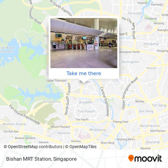 Bishan MRT Station map