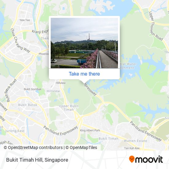 Bukit Timah Hill map