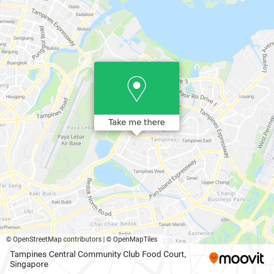 Tampines Central Community Club Food Court map