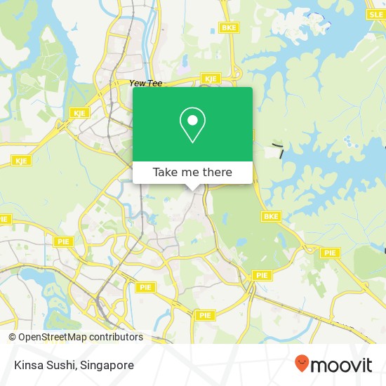 Kinsa Sushi map