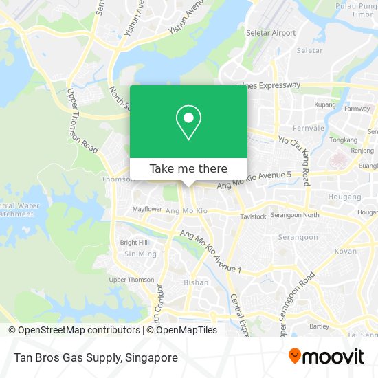 Tan Bros Gas Supply map