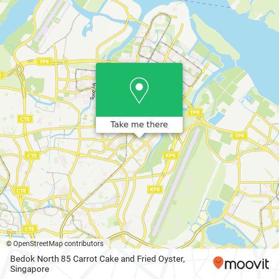 Bedok North 85 Carrot Cake and Fried Oyster map