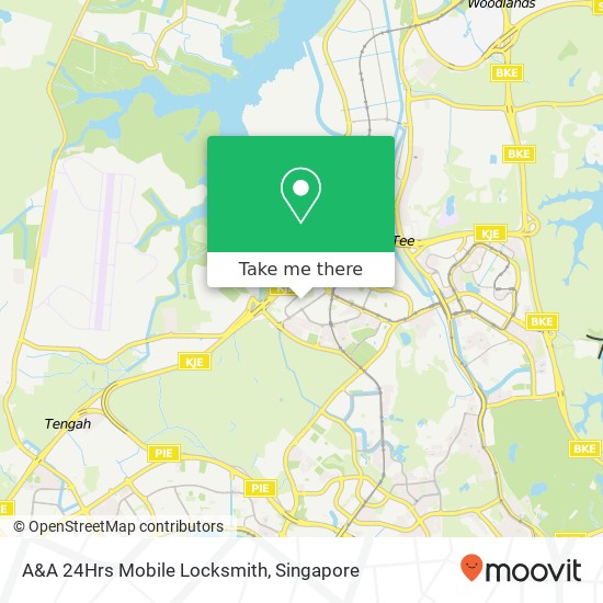 A&A 24Hrs Mobile Locksmith map