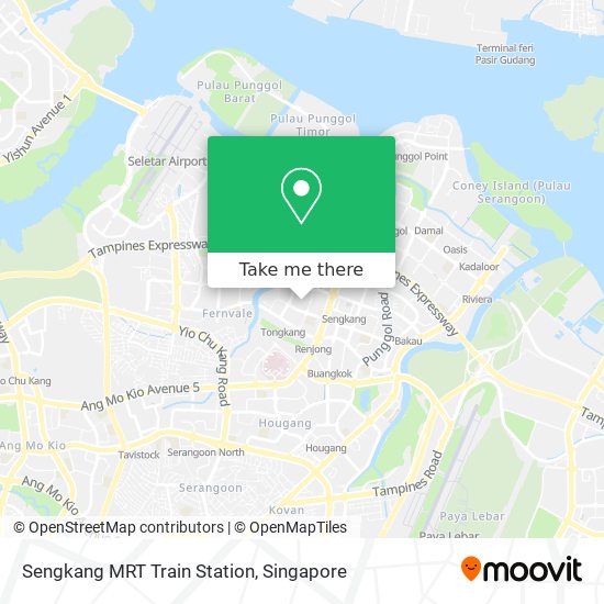 Sengkang MRT Train Station地图