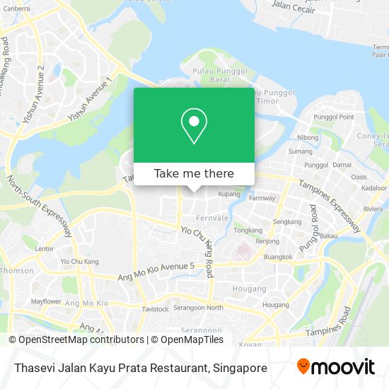 Thasevi Jalan Kayu Prata Restaurant map
