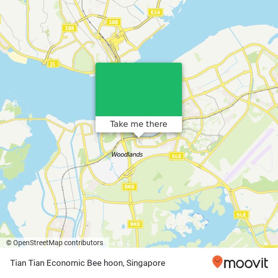 Tian Tian Economic Bee hoon map