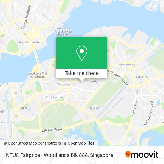 NTUC Fairprice - Woodlands Blk 888 map